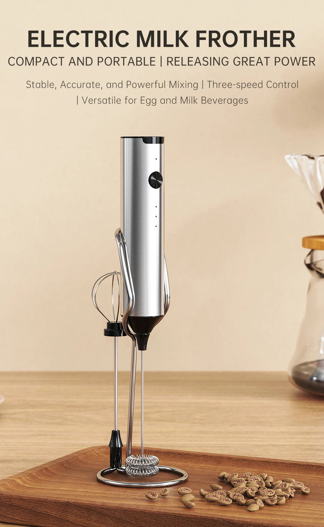Wireless Electric Mini Milk Frother Coffee Whisk Portable Egg Beater Blender Kitchen Cooking Stirrer handheld wireless whipper