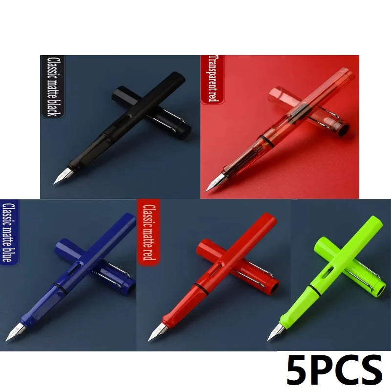 High-Quality Calligraphy Fountain Pen Luxury Ink Cartridge Writing Office School Supplies for Students