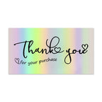 10-50pcs Thank You Cards For Small Business Colorful Laser Paper Thank You For Your Order "Beyond Grateful" Cards