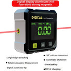 Digital Level Angle Finder Box 360 Degree Measurement Professional Protractor Inclinometer Dual Magnetic Electronic Level Gauge