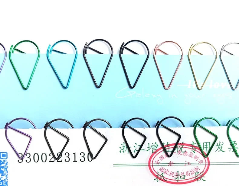 30pcs/pack Colorful Multi Shaped Heart-shaped Paper Clips, Colorful Macaron Mini Shaped Paper Clips