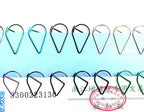 30pcs/pack Colorful Multi Shaped Heart-shaped Paper Clips, Colorful Macaron Mini Shaped Paper Clips