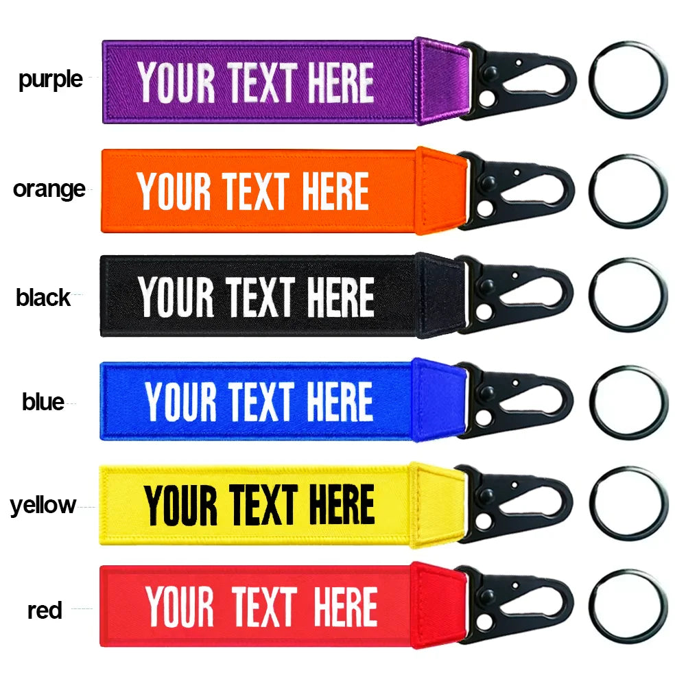 Customized Luggage Tag, Personalized Keychain, Name Patch, Embroidery Accessories for Suitcase and Bag, Luxury Eagle Beak Buckle