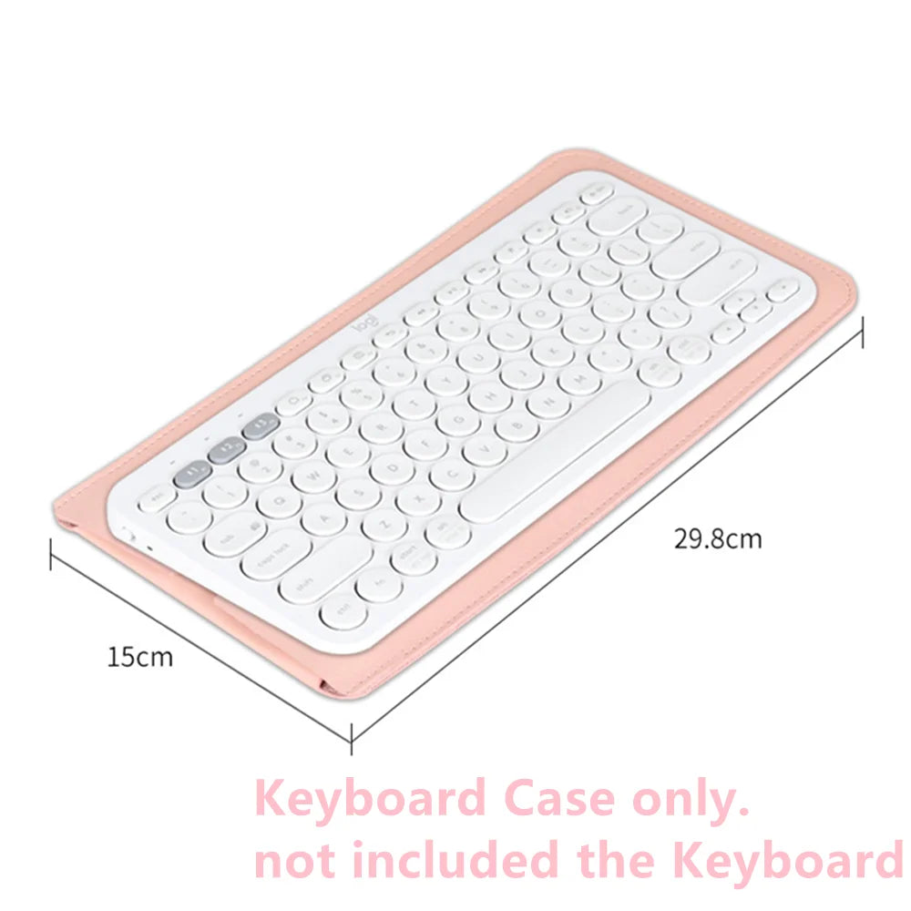 PU Leather Keyboard Case Wireless Keyboard Storage Bag For Logitech K380 Keyboard Dust Cover