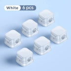 3/6/12PCS Portable Magnetic Cable Clips Cable Protector Desk Tidy Management Clips For Mouse Earphone Wire Organizer Cable Stand
