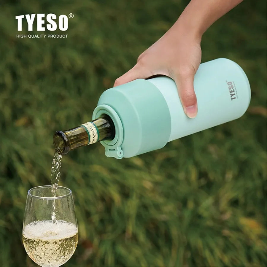 Tyeso 680ML Insulated Sports Tumbler, Portable Durable Cold Keeping Water Cup Perfect for Outdoor Activities Travel  Daily Use
