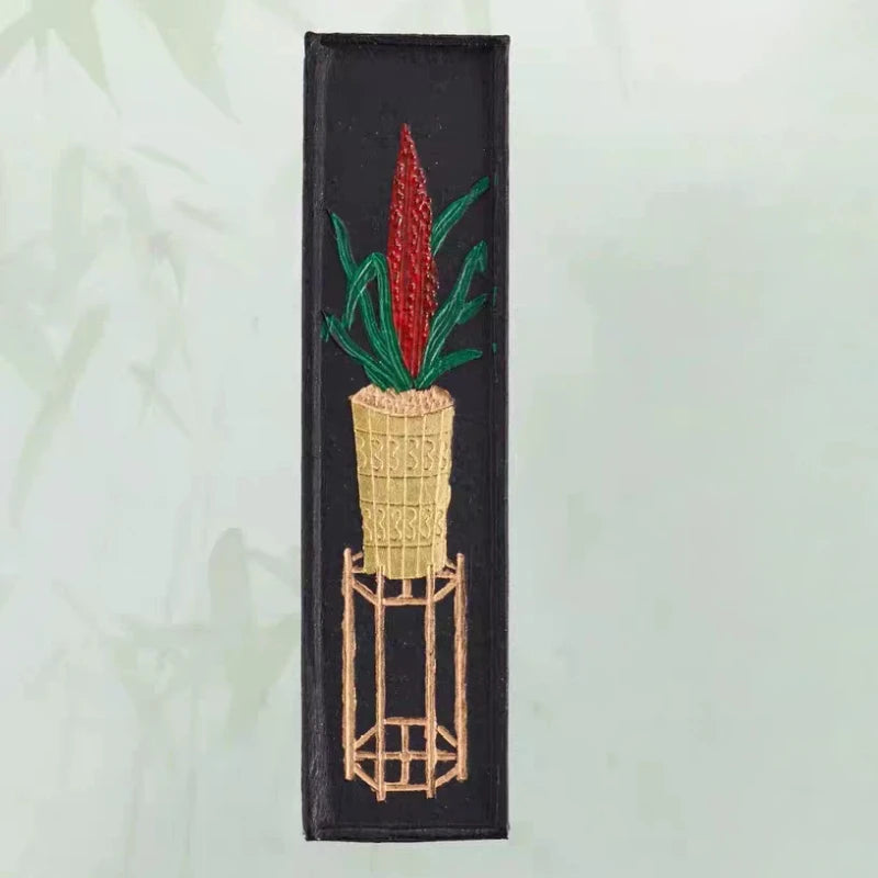 Pine Soot Solid Ink Stick Chinese Traditional Sumi Ink Stick Handmade Ink Block Stick for Calligraphy Painting Practice Art Tool