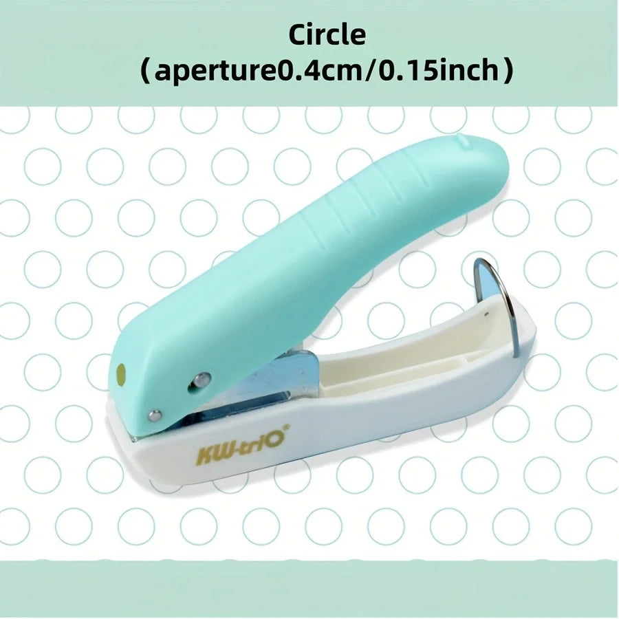 1pc single-hole puncher, with multiple punching modes available. A paper/photo punching tool for stationery use.