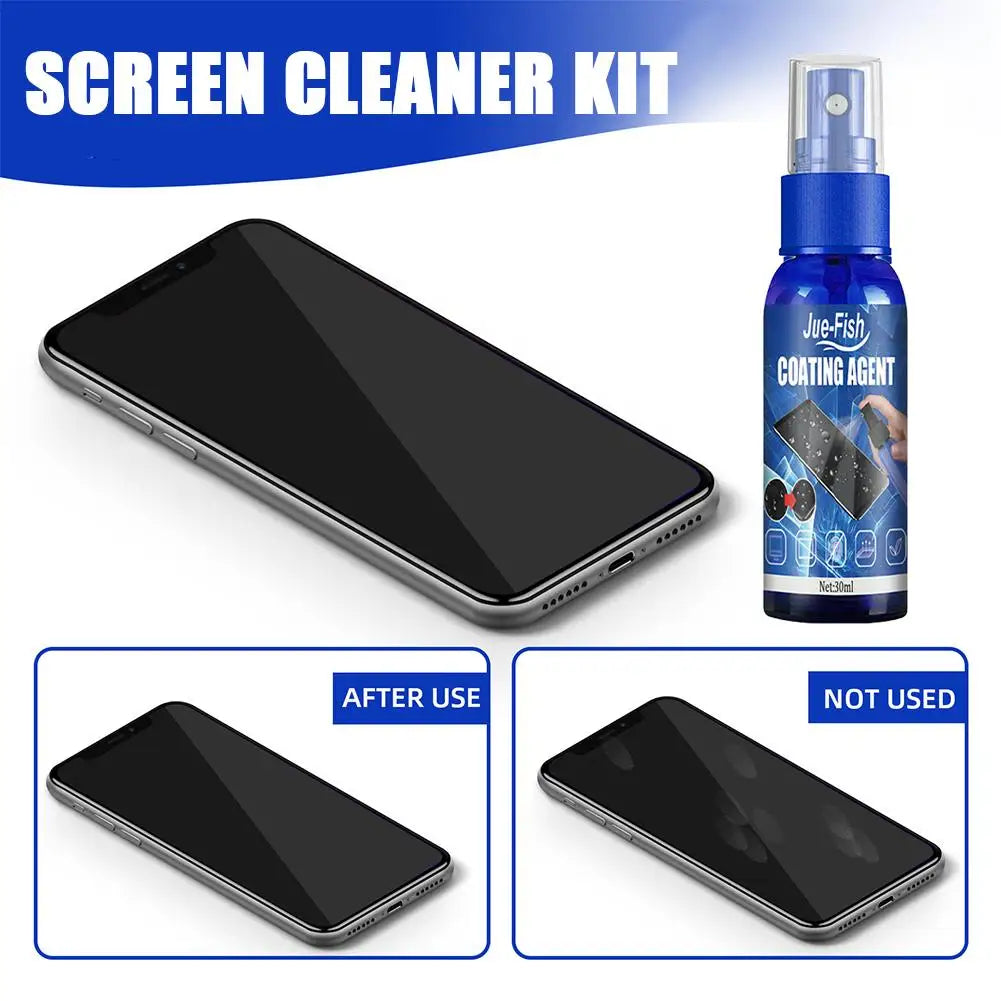 Mobile phone screen cleaner scratch-resistant fingerprint-resistant glass hydrophobic oleophobic coating solution