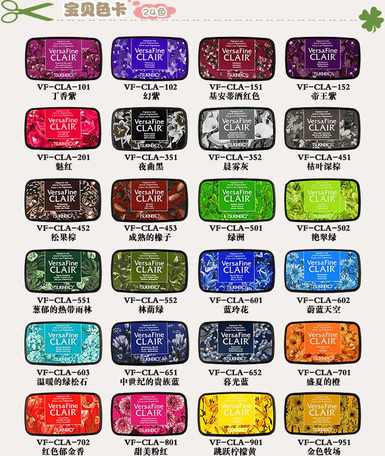 Quick Dry Detail Ink Pad DIY Making Greeting Cards Smearing Stamps Tsukineko VersaFine CLAIR