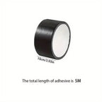 YITAPE Heavy Duty Duct Tape Black 4.5cm*20M Strong Adhesive Waterproof Cloth Tape No Residue for Indoor Outdoor Repair Sealing