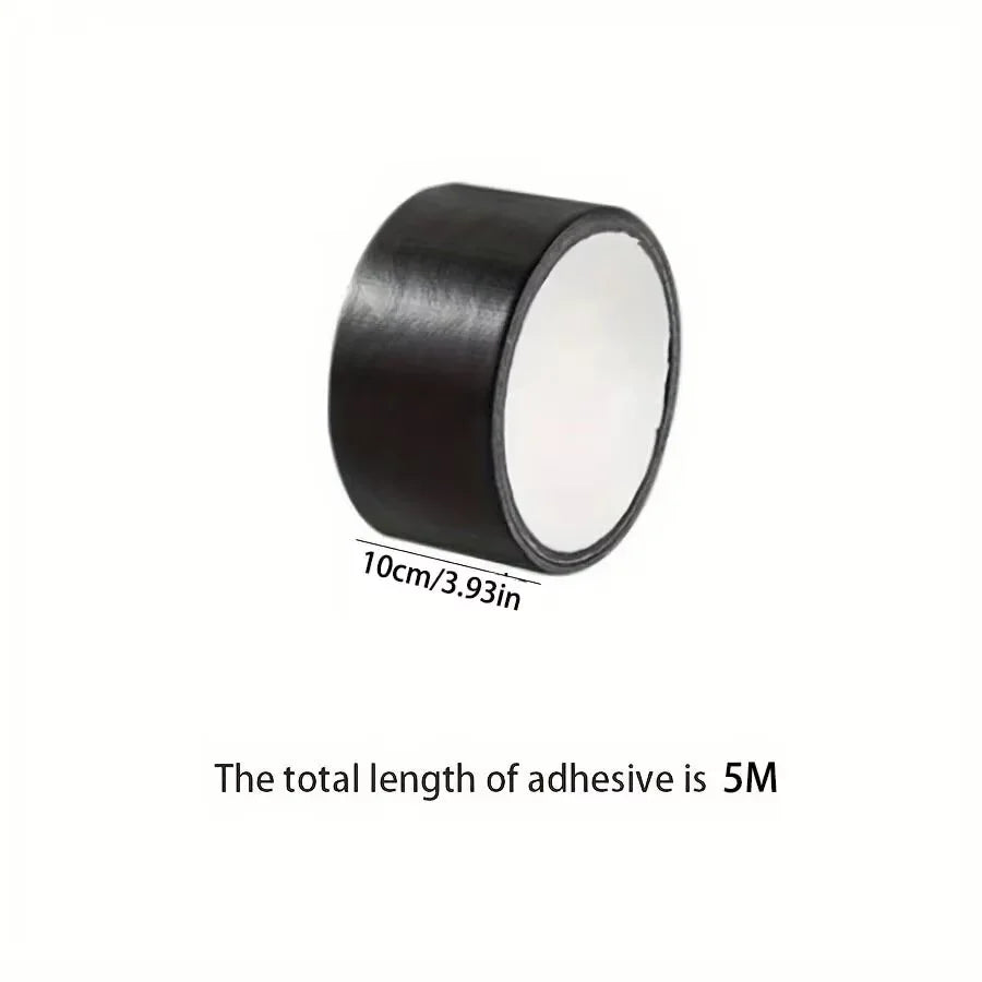 YITAPE Heavy Duty Duct Tape Black 4.5cm*20M Strong Adhesive Waterproof Cloth Tape No Residue for Indoor Outdoor Repair Sealing