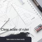 M&G Student Exam Drawing set (Compass + eraser + pencil + lead + ruler 4-piece set) 8-piece stationery set