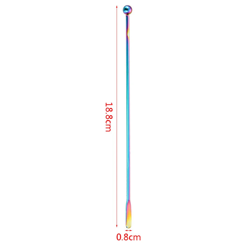 1Pc Stainless Steel Stirring Rod Coffee Yogurt Honey Stir Bartender Mixing Stirrers Creative Eco-Friendly Bar Kitchen Supplies
