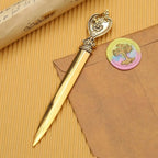 4 Pcs Durable Zinc Alloy Letter Openers Lightweight Retro Envelope Opener Ergonomic Design Bronze Letter Opener Tool Office