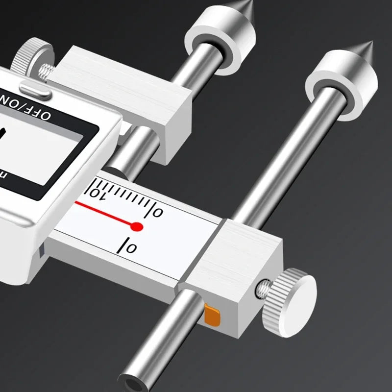 Round Hole Center Distance Digital Caliper 10mm 20mm Cone Probe Measuring Hole Center Distance Hole Distance Center Line Caliper
