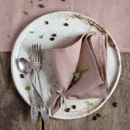 High Quality 100% Linen Napkins Restaurant Wedding Dinner Solid Color Cloth Pure Linen Classical Custom Home Table Napkin