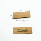 6*2/6.5*2.5 Custom Wooden Name Tag Badges  Personalized Engraved Identification with Pin or Magnetic Backing Plates for Business