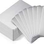 10Pcs Stainless Steel Metal Business Card Size 85*53mm Blank Laser Engraving Cards Special Logo Printing Matte Brushed Finishing