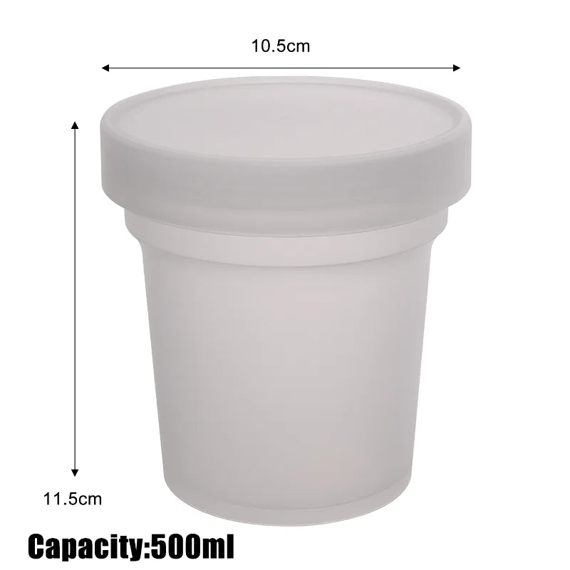 10/1PCS Pudding Cups Dessert Cup with Lids Transparent Reusable Ice Cream Bowls Sealed Cake Storage Box Snacks Yogurt Container