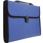 Accordion File Folder Expanding Business Organizer 12 Pockets Waterproof Buckle Handle Portable Folder for A4 Documents Art