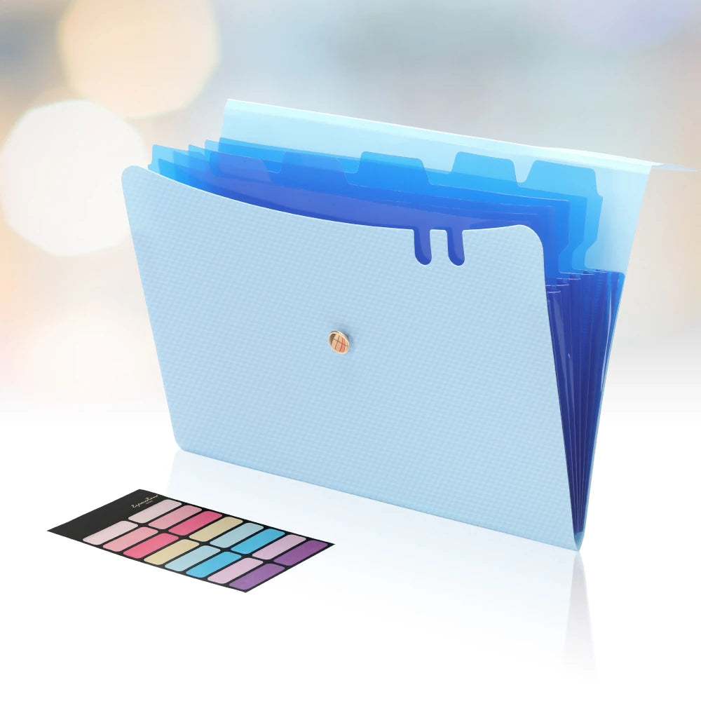 Expanding File Folders, A4 Size Accordion File Organizer, 7 Pockets Folders for Documents, for School Office Supplies