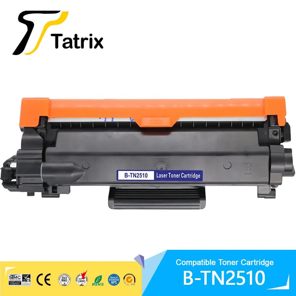 Tatrix TN2510 TN2510XL Compatible Black Laser Toner Cartridge for Brother DCP-L2620DW/L2627DW/L2627DWE/L2627DWXL/L2660DW Printer