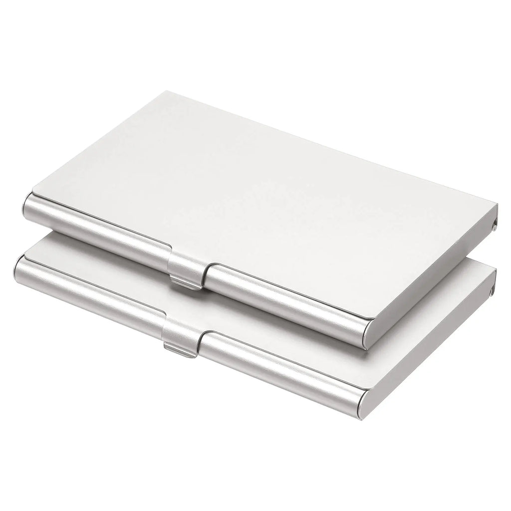 1/2/3Pcs Business Card Holder Metal Box Cover Credit Card Holder Aluminum Alloy Flip Cover Slim Name Cards Case for Women Men