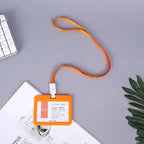 Lanyard Card Covers Women Men Work Permit Holder Credit Card Holder Neck Strap Students Kids Bus Cards Case ID Card Holder