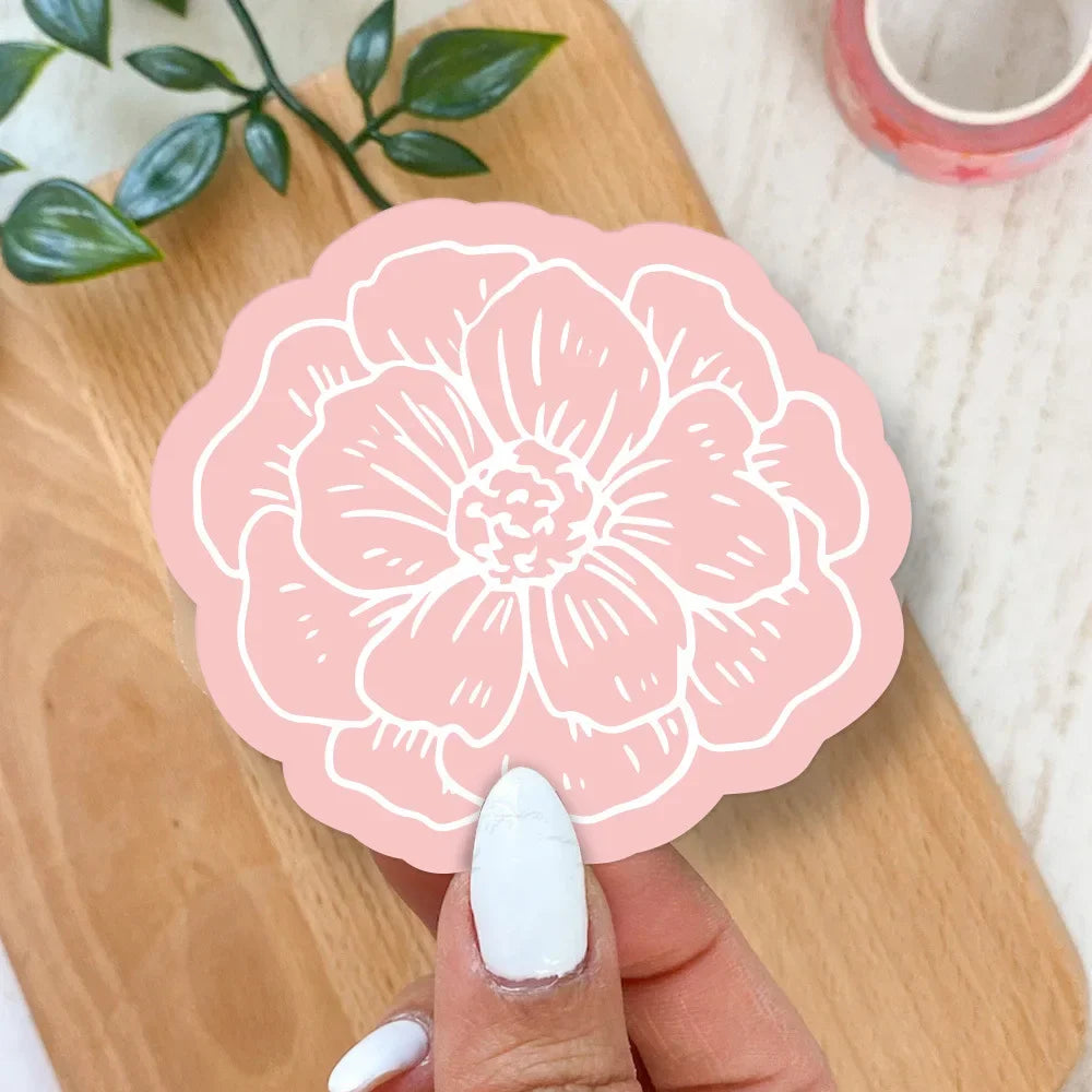 50pcs/pack Pink Thank You Card For Supporting Business Package Decoration "Gorgeous Thanks" Business Card Handmade With Love