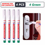 iLMH 4-40Pcs Deep Hole Long Nib Head Marker For Metal Perforating Pen Waterproof Bathroom Woodworking Decor Multi-Purpose Tool