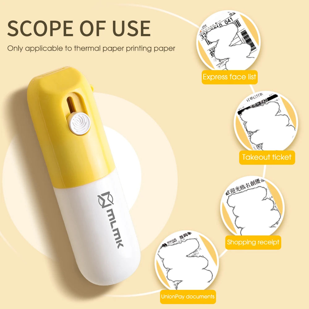 2 in 1 Thermal Paper Correction Fluid with Knife Unboxing Knife Letter Opener Privacy Protection Fluid Thermal Paper Eraser 20ml