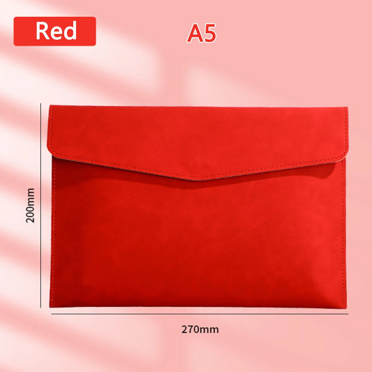 1pcs Leather A4/A5 File Bag Waterproof Wear-resistant Ultra-large Capacity Folder Business Office School File Storage Supplies