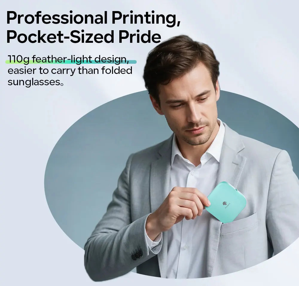 Phomemo Q30 Bluetooth Label Maker, Thermal Sticker Maker with 1 Roll Free Label, Available for Small Business/Home Organization