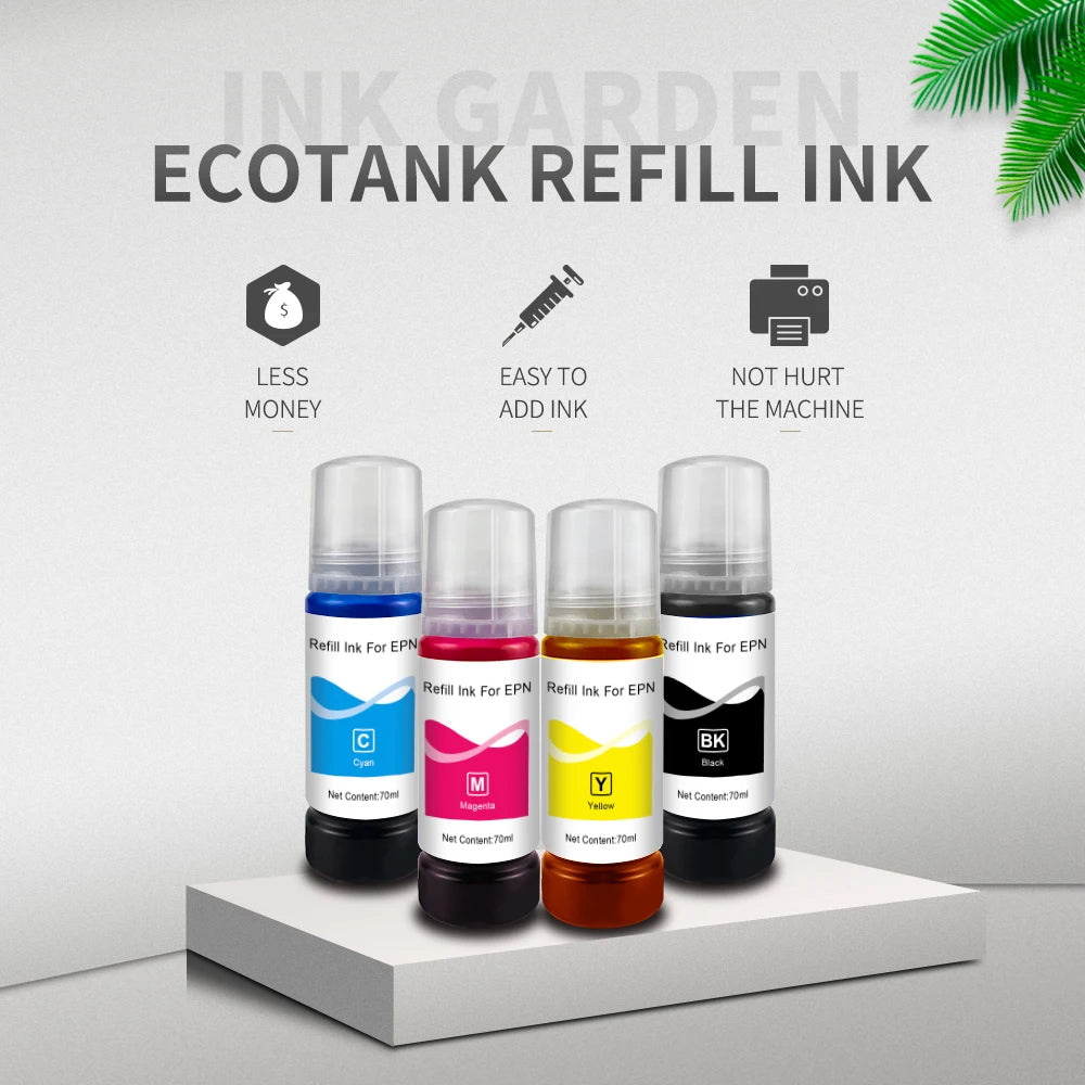 L3250 Refill Dye Ink 103 544 For Epson EcoTank I3150 3250 ET-2710 2711 2712 2714 2715 2720 2726 Inkjet Printer