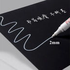 1/3/5 Pcs White Marker Pens 1.0mm 2.0mm Fast Drying Permanent Oily Waterproof Paint Tire Markers Graffiti Pens