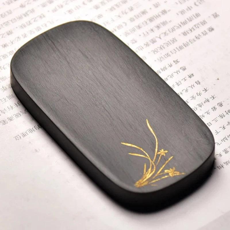 Natural Raw Stone Ink Stone Traditional Painting Calligraphy Writing Grinding Inkslab Chinese Style Vintage Desktop Ornaments
