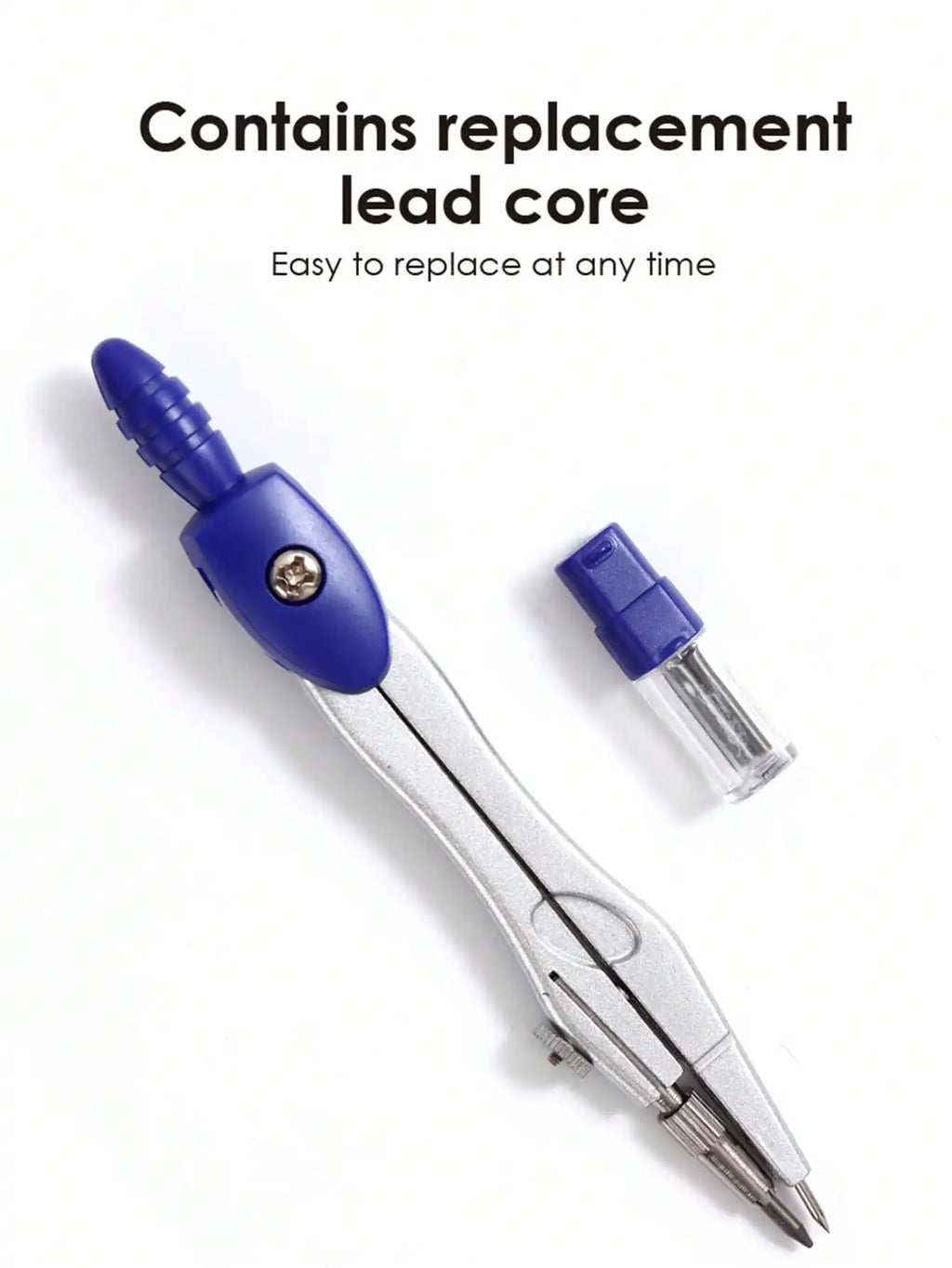 Precision Compasses with Replaceable Tips  Student Drawing and Mapping Tool Set  Suitable for Both Examination and Office Use