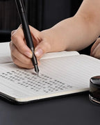 HERO Black Forest Metal Fountain Pen Titanium Black Extra Fine Nib 0.38/0.5mm Students Practice Calligraphy Writing Gift Pen