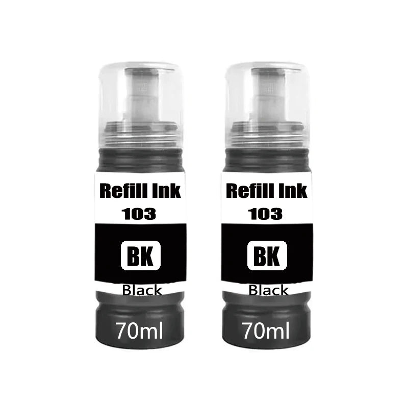 T103 103 104 Refill Dye Ink For Epson Eco Tank L1110 L3100 L3110 L3111 L3116 L3150 L3151 L3156 L3160 5190 Desktop Printer