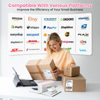 241 Bluetooth Thermal Label Printer Wireless Small Shipping Label Printer 4X6 Compatible with iPhone Android Mac Window