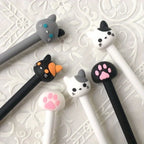 10pcs Kawaii Cat Paw Gel Pens, 0.5mm Ink Smooth Writing Pens, Cute Signature Pens for School, Office & Journaling, Random Styles