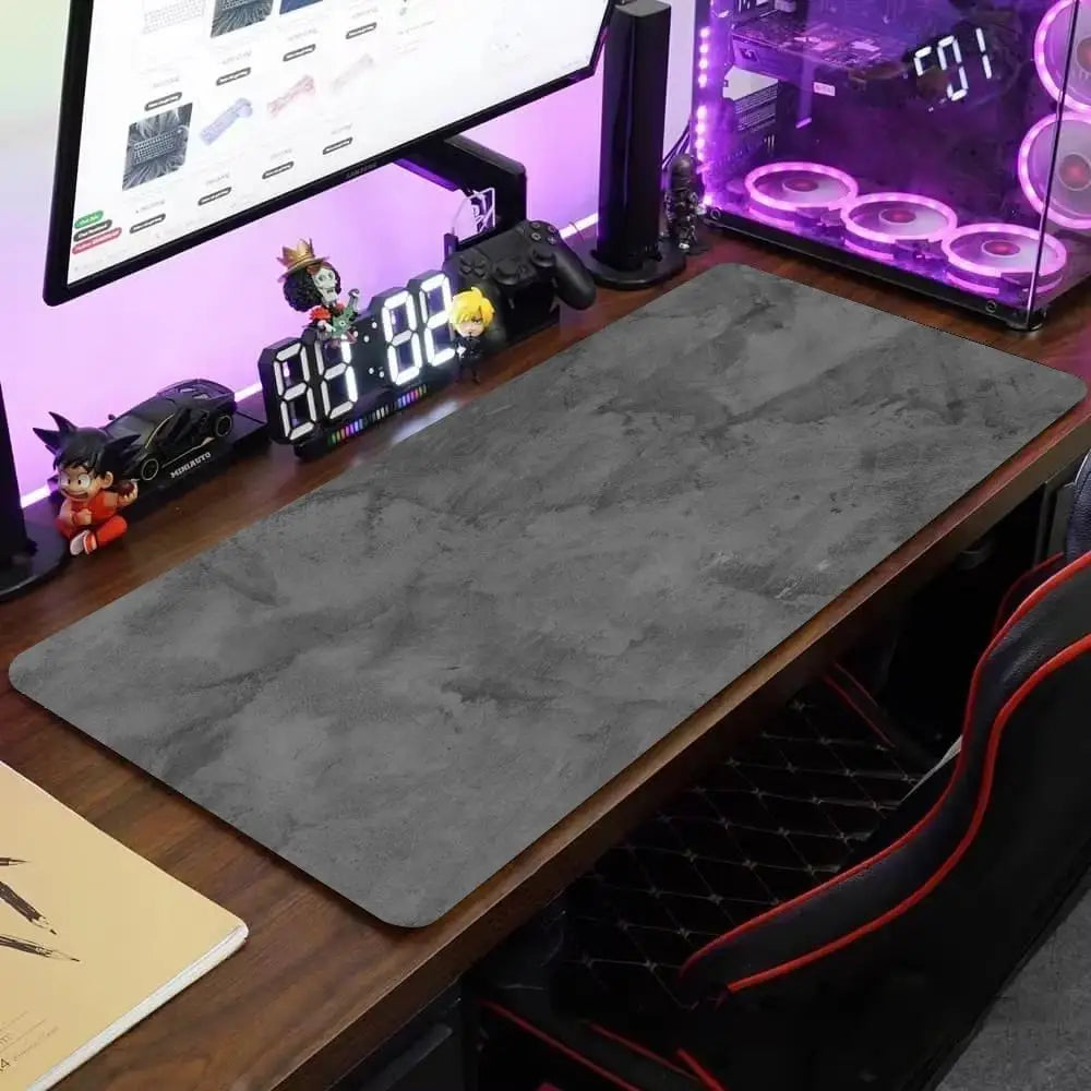 Grey series Mouse Pad Large Computer Office Game Table Mats XXL Rubber Anti-slip Gaming Keyboard Mousepads Long Desk Pads