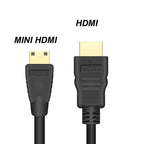 Mini HDMI to HDMI Cable 1080p 3D Gold Plated Cable For Monitor Tablet Camera DV graphics card HDTV Display Projection