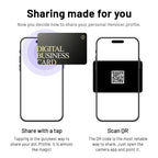 Digital Business NFC Contactless Social Recognition Card NFC Business Card Fast Reading Ntag 215 NFC Card
