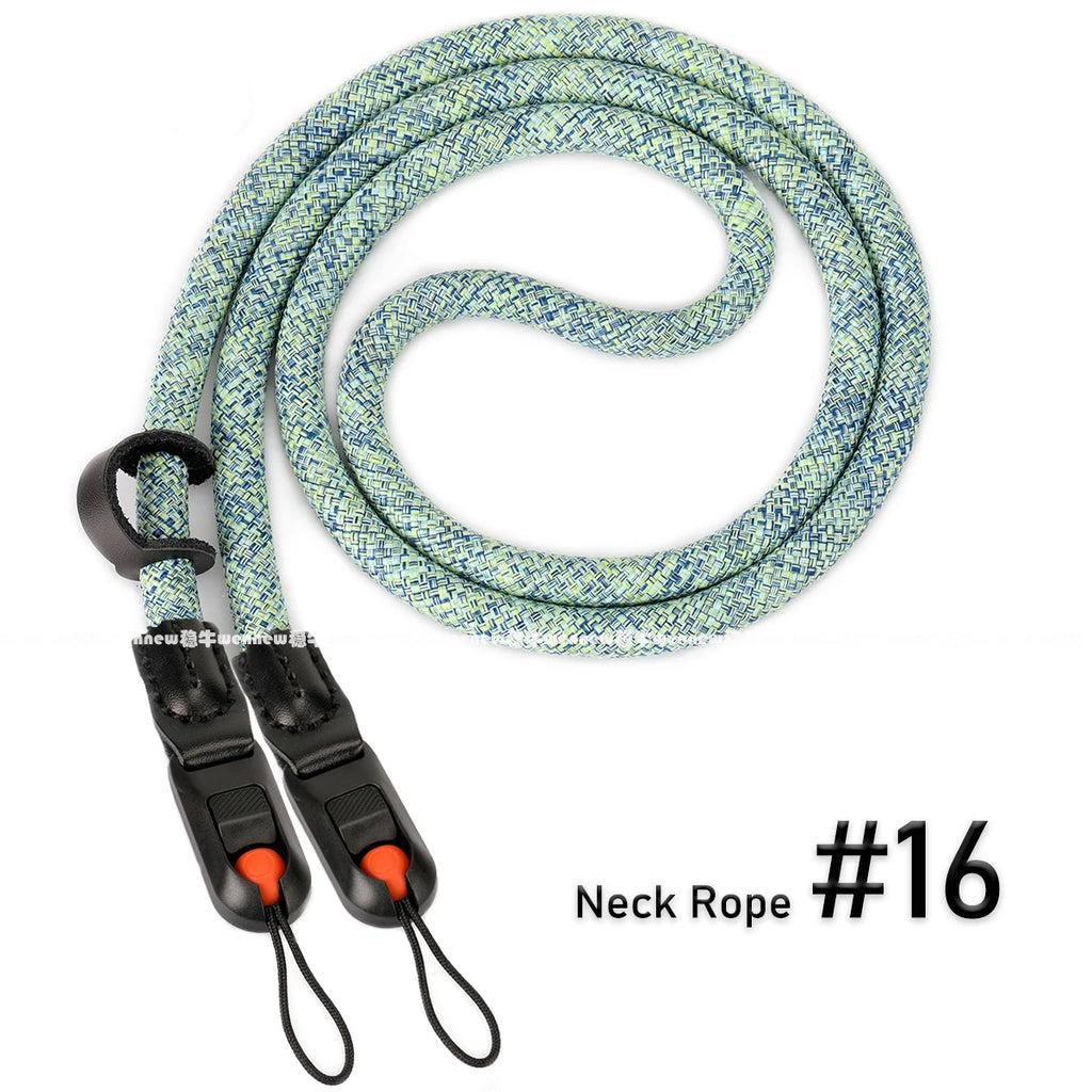 Quick Release Beads Round Rope Camera Shoulder Strap Lanyard for Canon Nikon Panasonic Sony Fujifilm Neck Strap Wrist Strap