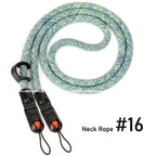 Quick Release Beads Round Rope Camera Shoulder Strap Lanyard for Canon Nikon Panasonic Sony Fujifilm Neck Strap Wrist Strap