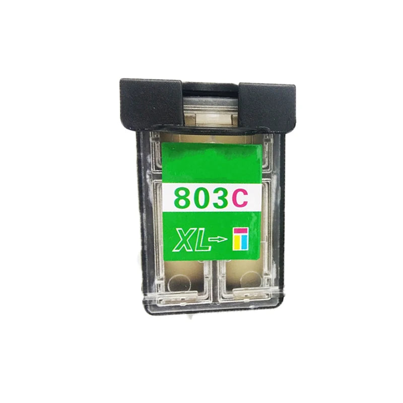 Vilaxh 803 803XL Cartridge for Coffee Printer for HP 803 Color for Cake Chocolate Coffee for Refillable Edible Ink Cartridge