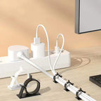 Adjustable Cable Organizer Self Adhesive Cable Clips Table Cable Management Cord Holder For Car PC TV Charging Wire Winder Clamp