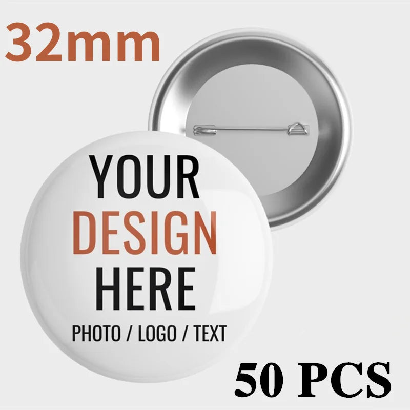 Custom Tinplate Enamel Pins Personalized Creativity Pictures Text Logo Metal Lapel Brooches Jewelry Badges Gifts Wholesale